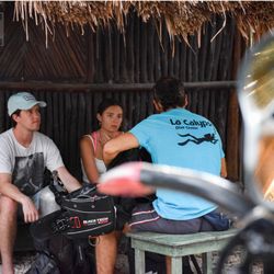 La Calypso Dive Center - Quick briefing before the first underwater experience !