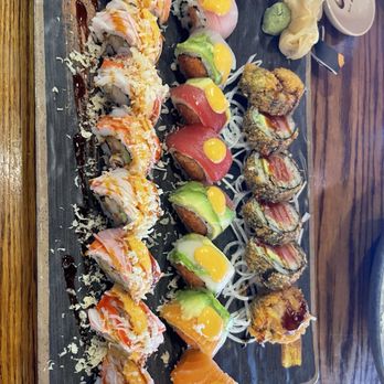 Seoul Kitchen - Shaggy roll, Spicy rainbow and crispy Tuna roll. - Korean Near Me - Westford, Massachusetts