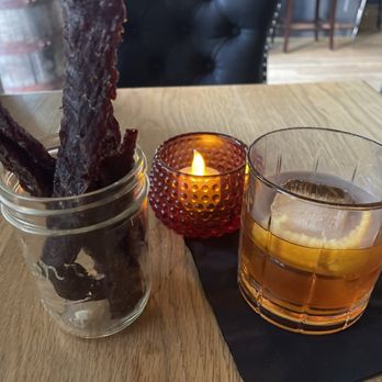 Blaylock's Whiskey Bar - Old Scotsman cocktail and excellent jerky snack. - Whiskey Bars Near Me - Astoria, Oregon Blaylock's Whiskey Bar - Old Scotsman cocktail and excellent jerky snack. - Whiskey Bars Near Me - Astoria, Oregon