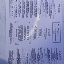 Mojo Taqueria - Lyons - Menu