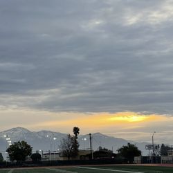 Eisenhower High School - View of the sunrise from the swimming pool and morning practice
