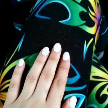 Polish Nail Spa - My matte white natural length oval extensions - Nail Salons Near Me - San Rafael, California Polish Nail Spa - My matte white natural length oval extensions - Nail Salons Near Me - San Rafael, California