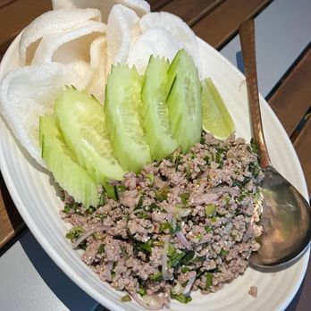 Hanuman Thai Eatery - Pork Larb - Thai Near Me - Costa Mesa, California