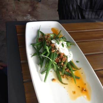 Borough - Green Beans with chermoula, yogurt, and marcona almonds - New American Near Me - Minneapolis, Minnesota Borough - Green Beans with chermoula, yogurt, and marcona almonds - New American Near Me - Minneapolis, Minnesota