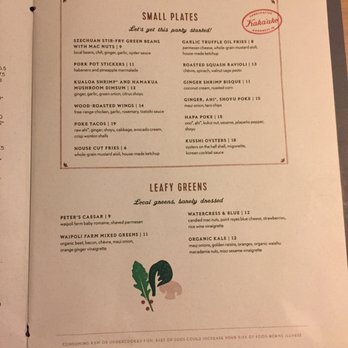 Moku Kitchen - Menu - Cocktail Bars Near Me - Honolulu, Hawaii