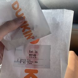 Dunkin' - She put it as 3 no egg