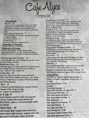 Menu photo 5 Alyce Jersey City, NJ Menu photo 5 Alyce Jersey City, NJ