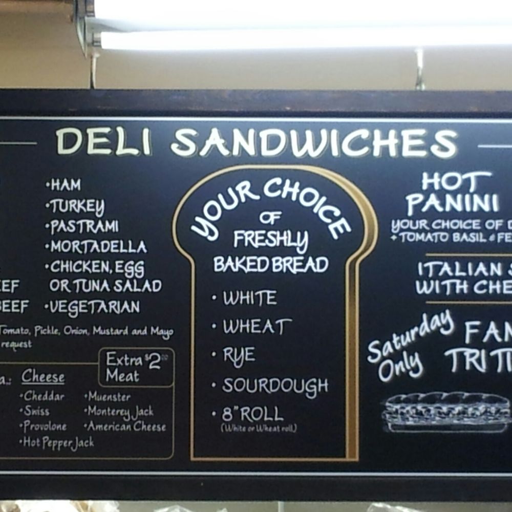 Handy Market - Menu inside at deli counter - Grocery Near Me - Burbank, California Handy Market - Menu inside at deli counter - Grocery Near Me - Burbank, California