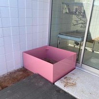 Fry Fabrications - These custom-made planters will add a touch of elegance and beauty to your outdoor space. The vibrant pink color will make them stand out - Metal Fabricators Near Me - Tempe, Arizona