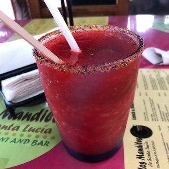 Los Mandiles - Strawberry margarita - Mexican Near Me - Loreto, BCS