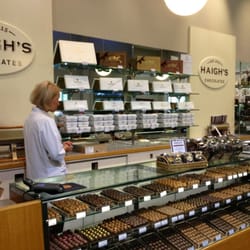 Haigh's Chocolates - Inside the factory store.