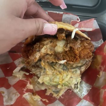 SmackBird Hot Chicken - Hebron - Nasty sandwich - Chicken Wings Near Me - Carrollton, Texas
