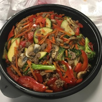 Fresh Millions Restaurant - Steak hot bowl with mushrooms, red peppers, broccoli, carrots, and zucchini over white rice - Sandwiches Near Me - Dublin, California Fresh Millions Restaurant - Steak hot bowl with mushrooms, red peppers, broccoli, carrots, and zucchini over white rice - Sandwiches Near Me - Dublin, California