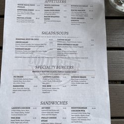 Lassen's Sports Bar & Grill - Menu 4/23.