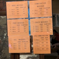 Poly Foot Reflexology - Price list 2/9/2020.