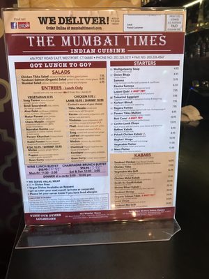Menu photo 3 The Mumbai Times Cos Cob, CT Menu photo 3 The Mumbai Times Cos Cob, CT