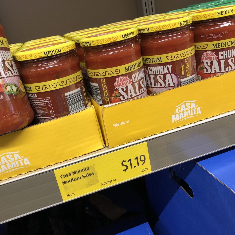 ALDI - I've never seen a LARGE jar of salsa barely over a buck, omg! What a steal. - Grocery Near Me - Cordova, Tennessee ALDI - I've never seen a LARGE jar of salsa barely over a buck, omg! What a steal. - Grocery Near Me - Cordova, Tennessee
