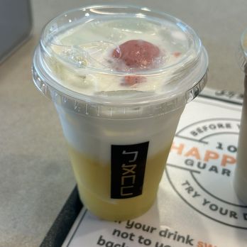 Bopomofo Cafe - Strawberry Corn Milk with Egg Pudding - Sandwiches Near Me - San Diego, California