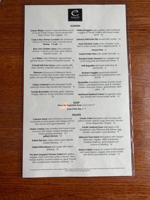Menu photo 3 E BarGrill Redmond, OR