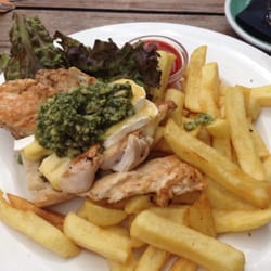 Antigua Boatsheds Canoe Hire - Chicken, pesto and Brie sandwich. Might possibly was the best pesto I've ever had.