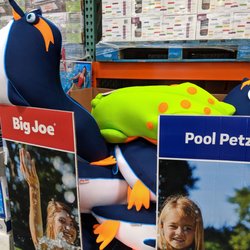 Costco Wholesale - Huge ridable penguins and frog for the pool