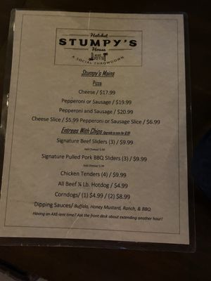 Menu photo 1 Stumpy's Richmond, VA Menu photo 1 Stumpy's Richmond, VA