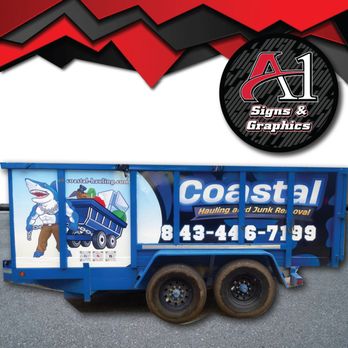 A1 Signs - Dump Trailer with inner panel graphics! - Vehicle Wraps Near Me - Conway, South Carolina A1 Signs - Dump Trailer with inner panel graphics! - Vehicle Wraps Near Me - Conway, South Carolina