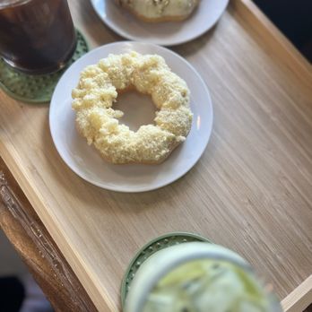 Cafe Soul Cups - Banana and pistachio mochi doughnuts, matcha latte and americano - Coffee & Tea Near Me - Cary, North Carolina