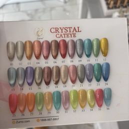 Cateye nail colors offered at Diamond Nails