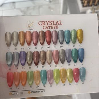 Diamond Nails - Cateye nail colors offered at Diamond Nails - Hair Removal Near Me - Southport, North Carolina