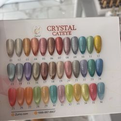 Diamond Nails - Cateye nail colors offered at Diamond Nails