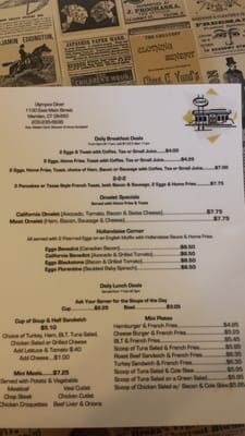 Menu photo 3 Olympos Diner Meriden, CT