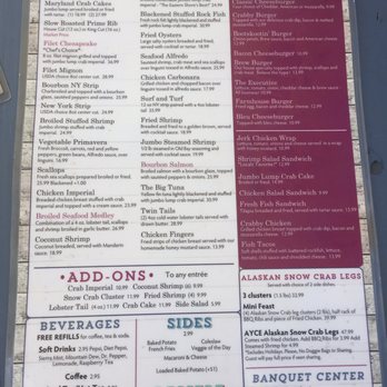 Brew River Restaurant & Bar - Menu - Seafood Near Me - Salisbury, Maryland