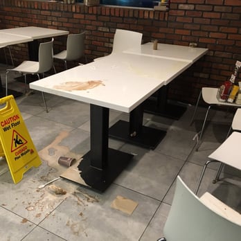 Smashburger - This spilled mess was there when we walked into Smashburger and was still not cleaned by the time we left - 45 minutes later. - Burgers Near Me - Wantagh, New York Smashburger - This spilled mess was there when we walked into Smashburger and was still not cleaned by the time we left - 45 minutes later. - Burgers Near Me - Wantagh, New York