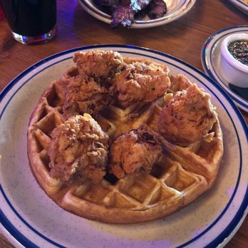 Bub City - Chicken and waffles and bacon side - Bars Near Me - Rosemont, Illinois
