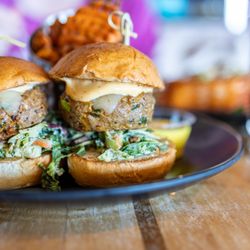 Root Down DIA - Colorado Lamb Sliders ($23) comes w/ choice of taters