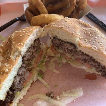 Burger Barge - Original bb burger with onion rings! - Burgers Near Me - East Peoria, Illinois