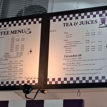 Desayuno Cafe - Drink menu - Coffee & Tea Near Me - Phoenix, Arizona Desayuno Cafe - Drink menu - Coffee & Tea Near Me - Phoenix, Arizona