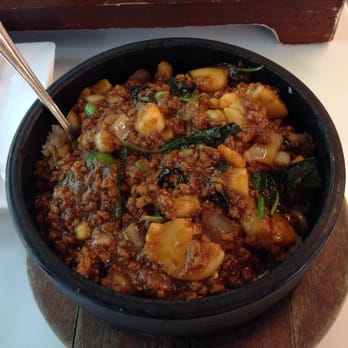 Joy Yee Noodle - Stone bowl rice with ground meat + scallops. - Chinese Near Me - Chicago, Illinois Joy Yee Noodle - Stone bowl rice with ground meat + scallops. - Chinese Near Me - Chicago, Illinois
