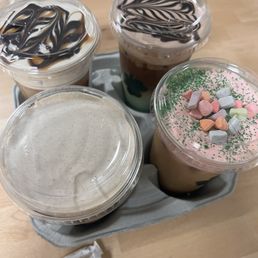 All the yummy lattes!