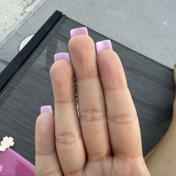 Happiness Nails & Spa - Clearly the pointing finger nail is longer - Nail Salons Near Me - San Diego, California Happiness Nails & Spa - Clearly the pointing finger nail is longer - Nail Salons Near Me - San Diego, California