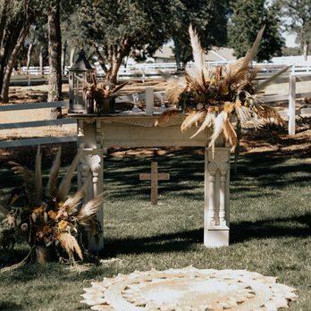White Rabbit Events - Our beautiful altar using one of their mantle rentals. - Party Equipment Rentals Near Me White Rabbit Events - Our beautiful altar using one of their mantle rentals. - Party Equipment Rentals Near Me