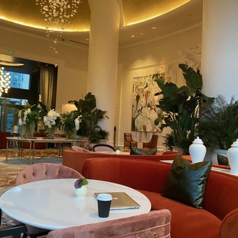 InterContinental Buckhead Atlanta - Early work emails with coffee and an empty lobby - Hotels Near Me - Atlanta, Georgia
