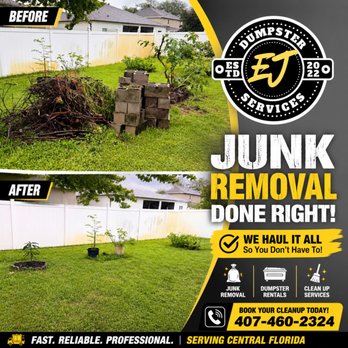 EJ Dumpster Services - Dumpster Rental Near Me EJ Dumpster Services - Dumpster Rental Near Me