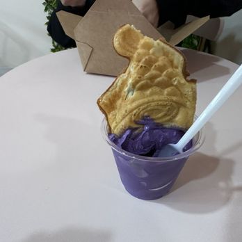 Nummy Yummy - Ube soft serve and the fish is stuffed with Nutella - Desserts Near Me - Fresno, California Nummy Yummy - Ube soft serve and the fish is stuffed with Nutella - Desserts Near Me - Fresno, California