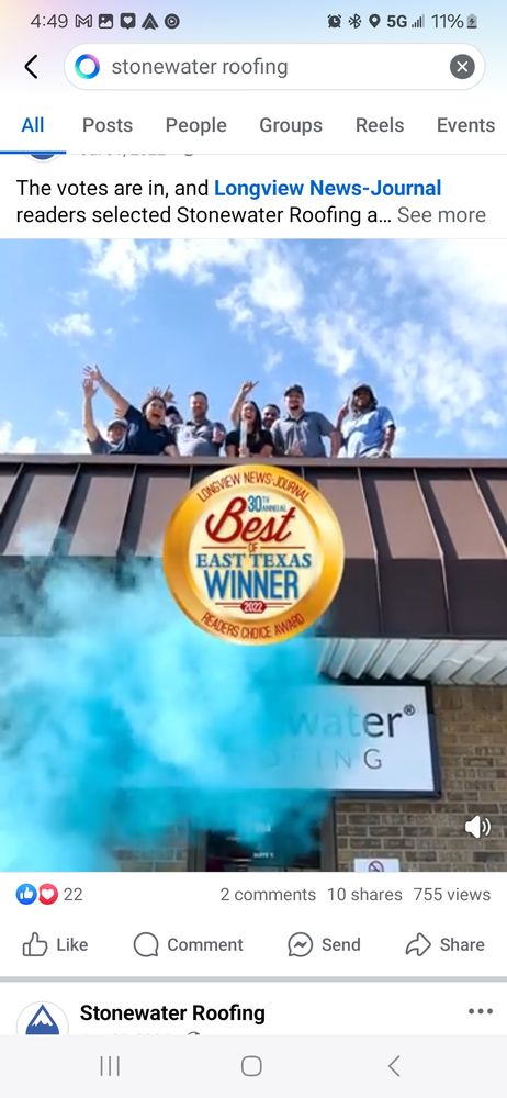 Slide of Stonewater Roofing