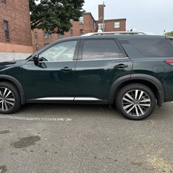 USA Auto Transport - Chicago - another view of my car at drop-off as well as the driver in the back
