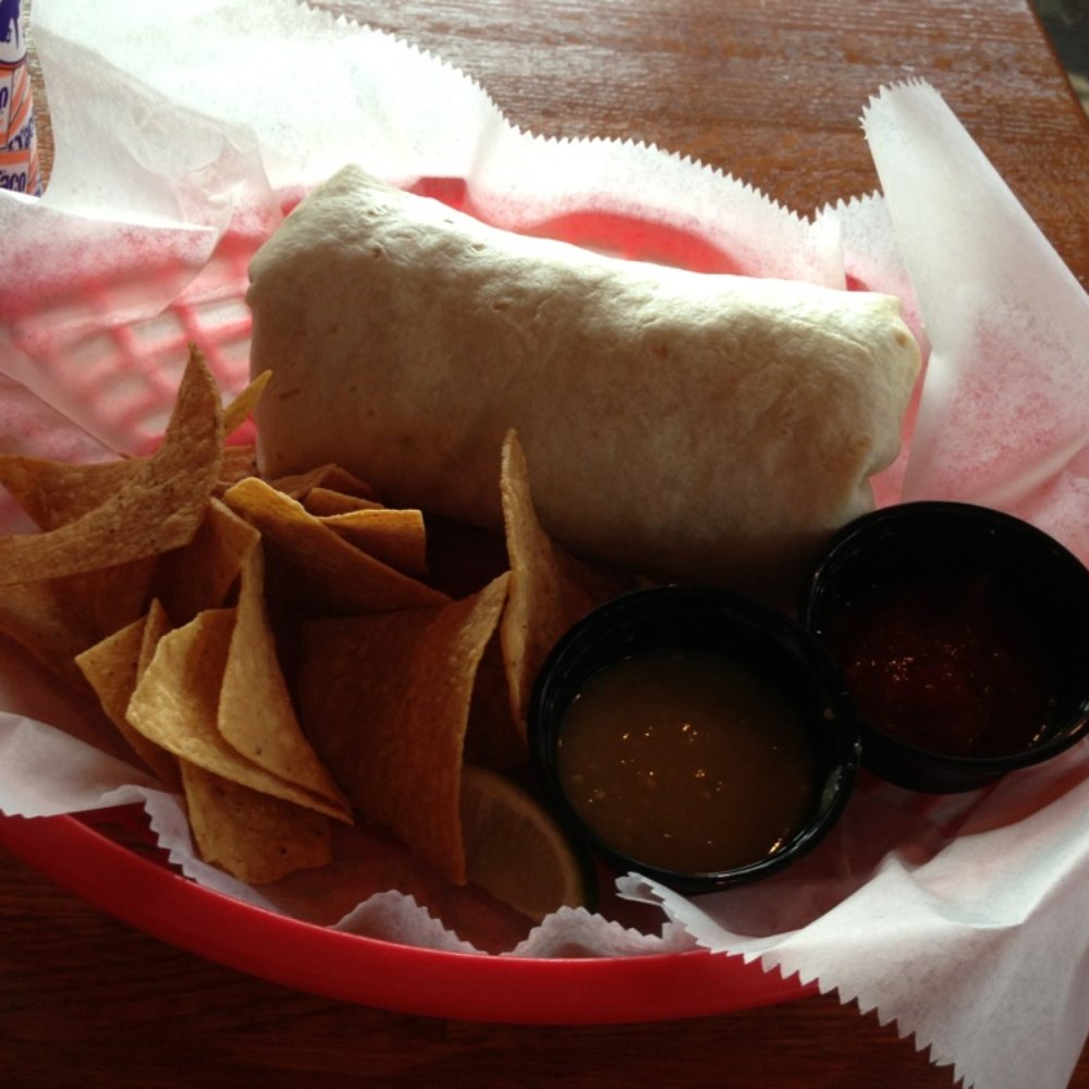 Surf Taco - Silverton - Garlic Shrimp Burrito with lime slices, chips, & salsa (verde & baja) - Mexican Near Me - Toms River, New Jersey Surf Taco - Silverton - Garlic Shrimp Burrito with lime slices, chips, & salsa (verde & baja) - Mexican Near Me - Toms River, New Jersey