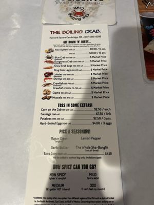 Menu photo 4 The Boiling Crab Cambridge, MA