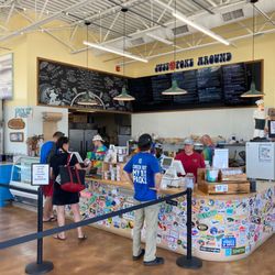 Country Deli - You order at the counter from a printed menu or the overhead descriptive blackboard